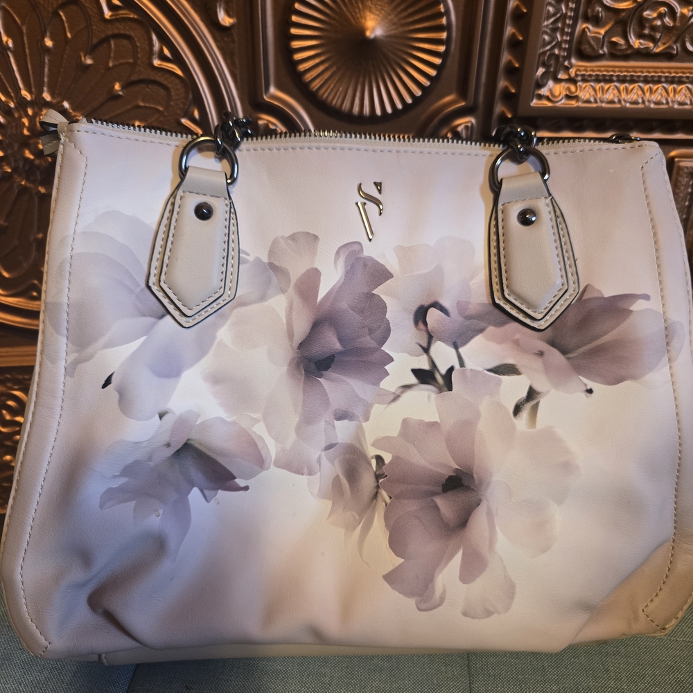 Simply Vera Vera Wang Floral Beige Satchel